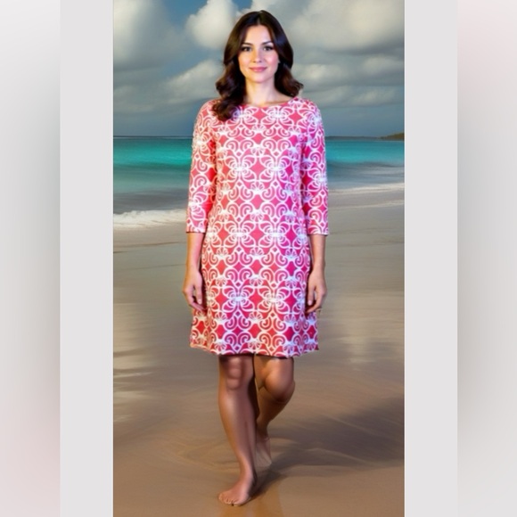 Vineyard Vines Dresses & Skirts - Vineyard Vines 3/4 sleeve t-shirt Cotton blend dress